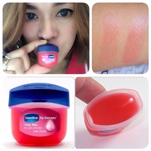 Sáp dưỡng môi có màu Vaseline Rosy Lips Therapy 7g  