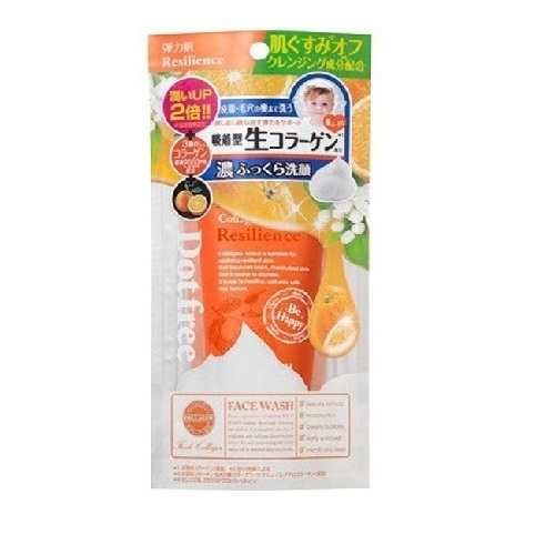 Sữa rửa mặt Collagen tươi Dot free Resilience Face Wash 100g- Nhật Bản