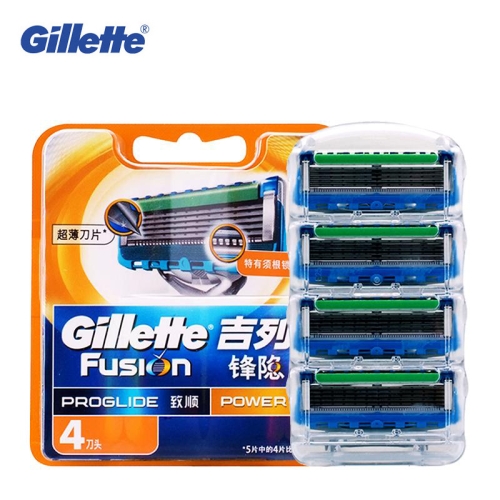 Vỉ 4 Lưỡi Dao Cạo Râu Gillette Fusion Proglide Power 5+1