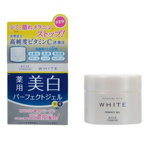Kem dưỡng trắng da KOSE Moisture Mild White 6in1 100g - Nhật Bản
