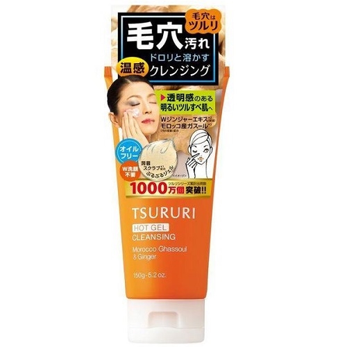 Gel rửa mặt tẩy trang nóng Tsururi  5in1 150g - Nhật Bản