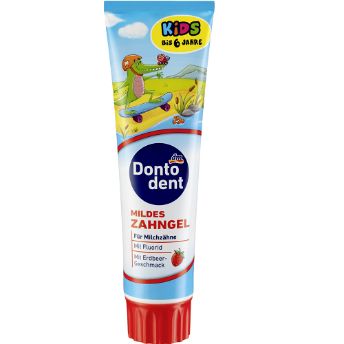 Kem đánh răng cho trẻ em DM DONTODENT 100ml - Đức (Dành cho trẻ dưới 6 tuổi)
