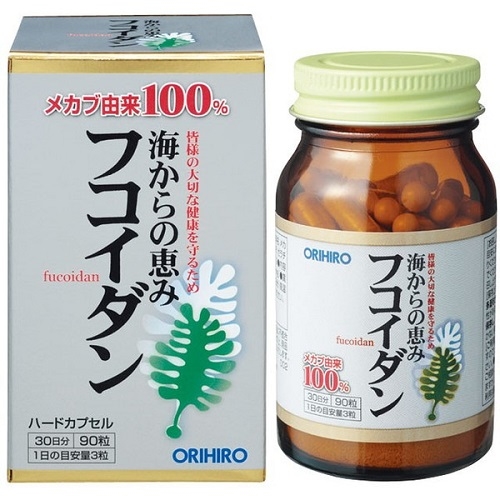 Tảo nâu Fucoidan Orihiro chống ung thư hộp 90 viên - Nhật Bản
