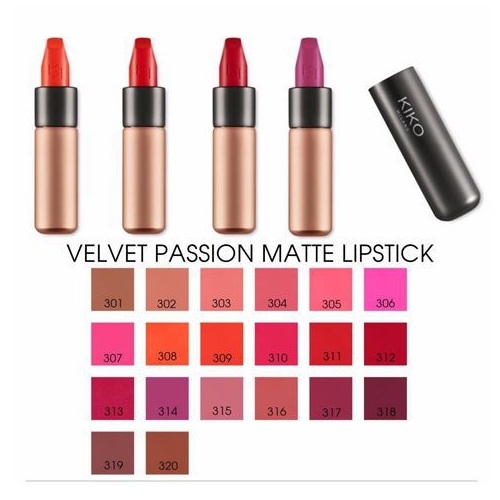 Son lì KIKO Velvet Passion Matte Lipstick 3.8g - Ý