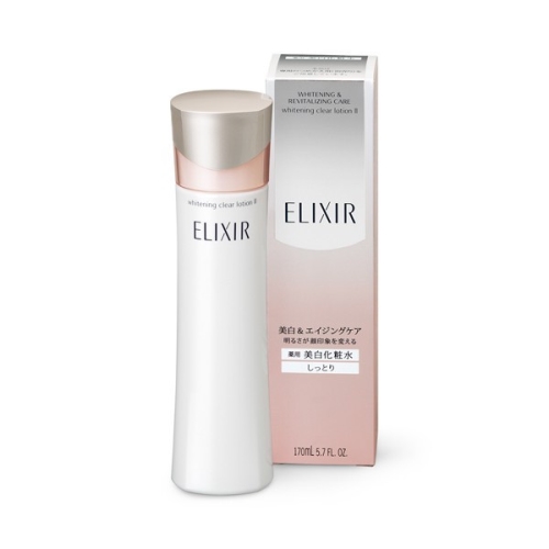 Nước hoa hồng cho da khô Shiseido Elixir Whitening Clear Lotion II (170ml) - Nhật bản