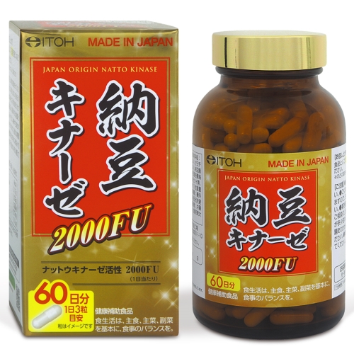 Viên uống chống đột quị ITOH Japan Origin Natto Kinase 2000FI (60 viên)