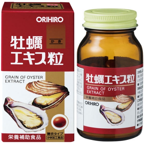 Tinh chất hàu tươi ORIHIRO Grain Of Oyster Extract thải độc gan, bổ dương (120 viên)