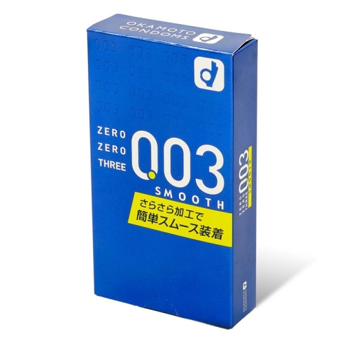 Hộp 10 chiếc Bao cao su OkamotoZero Zero Three 0.03 Smooth - Nhật Bản