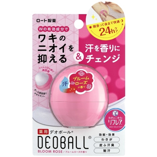 Lăn khử mùi Rohto DEOBALL Deodorant Citrus Sorbet 24h 15g - Nhật Bản