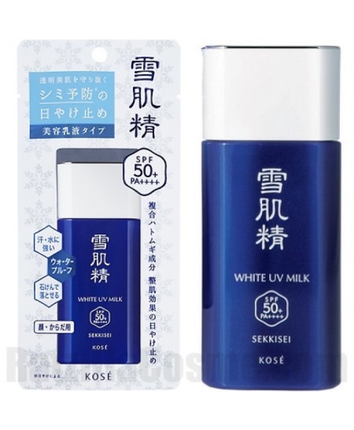 Kem chống nắng Kosé Sekkisei White UV Milk SPF50+PA++++ 25g - Nhật