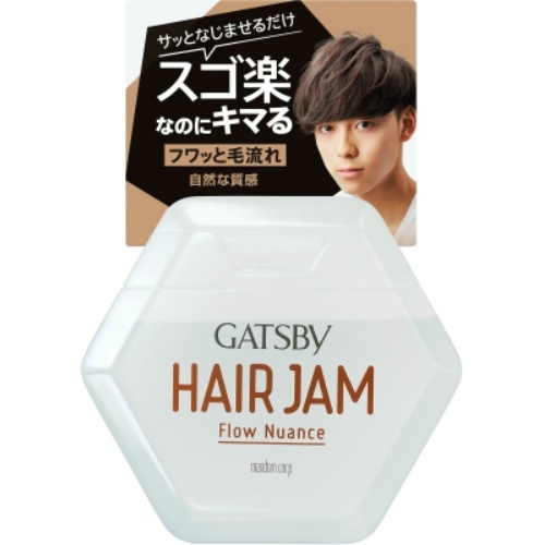 Gel vuốt tóc GATSBY Hair Jam Flow Nuance 110ml - Nhật Bản  (trắng)