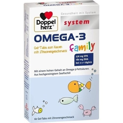 VIÊN NHAI BỔ SUNG OMEGA3 DHA Và EPA- Omega 3 Family Doppelherz System, HỘP 60 VIÊN- Đức