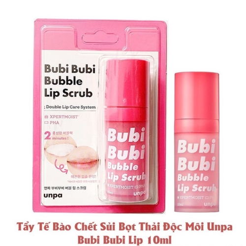 Tẩy Da Chết Sủi Bọt Thải Độc Môi By Unpa Bubi Bubi Lip 12ml
