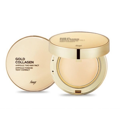 Phấn phủ nén Gold Collagen Ampoule Two-way Pact The Face Shop fmgt SPF40 PA++ 9.5g.