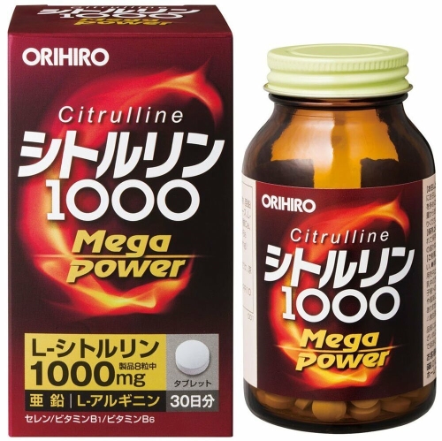 Viên uống bổ sung năng lượng Citrullin Orihiro 1000mg 240 viên - Nhật Bản