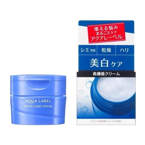 Kem Dưỡng Trắng Da Shiseido Aqualabel White Up Cream Màu Xanh, 50g - Nhật Bản