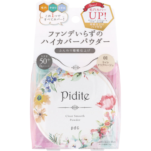 Phấn phủ PDC Pidite Clear Smooth Powder SPF 50+ PA+++ 22g- Nhật Bản (01 : Da sáng)