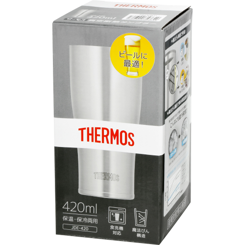 Ly giữ nhiệt Thermos Vacuum Insulated Tumbler 420ml Stainless (BẠC) JDE-420 - Nhật