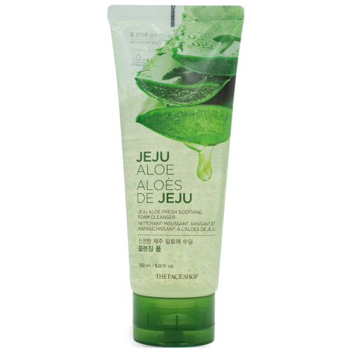 Sữa rửa mặt dạng gel The Face Shop Jeju Aloe Fresh Soothing Foam Cleanser (150ml)