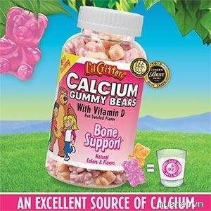 Kẹo dẻo Gummy Calcium & vitamin D