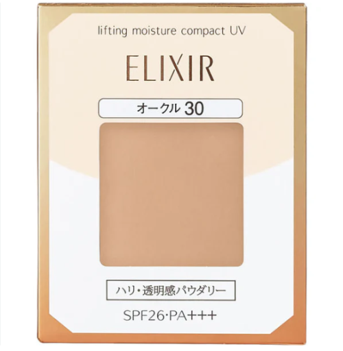 Lõi phấn phủ Shiseido Elixir Lifting Moisture Compact UV SPF26 PA+++ (9.2g) (màu 10- da sáng)