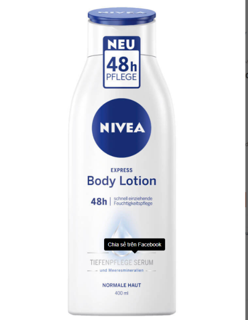 Sữa Dưỡng Thể Nivea Body Lotion Express 48h 400ml Cho Da Thường - Đức