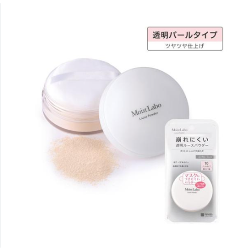 Phấn phủ bột Meishoku Moist Labo Loose Powder SPF30 PA++ - màu 10 trắng hồng