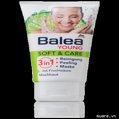 Sữa rửa mặt Balea YOUNG Soft Care 3 in 1